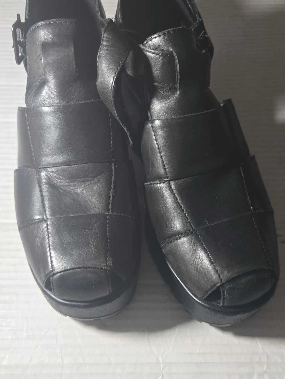 Vagabond Black Platform Mary Jane Heels -
